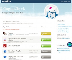 Mozilla launches plugin security check