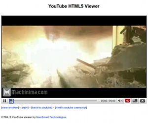 YouTube gets (unofficial) HTML 5 support