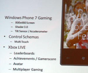 Windows Phone 7 Series supports DirectX 9 and SM3