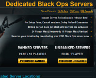 Treyarch to charge for Black Ops dedicated servers