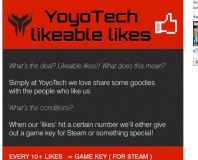 Enter YoyoTech Facebook competition and win games 