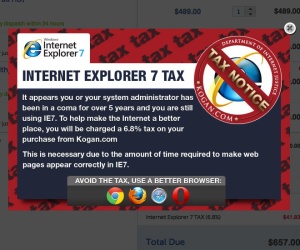 Kogan introduces Internet Explorer 7 'tax'
