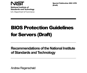 NIST proposes BIOS protection measures