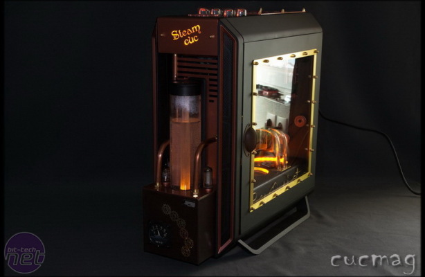 Steampunk case mod completed using BeQuiet!'s new PC case
