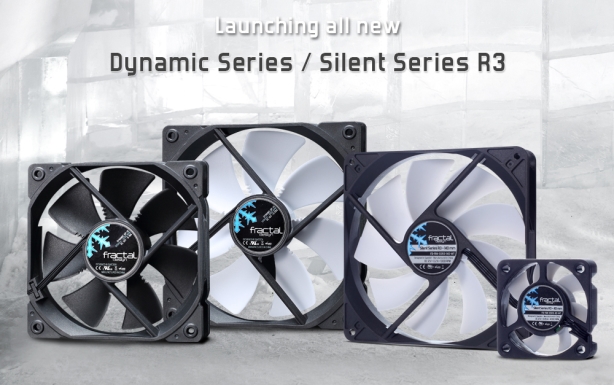 Fractal Design announces Silent Series R3 and Dynamic Series fans