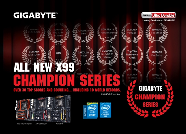 GIGABYTE Launches New X99 Champion Series Motherboards