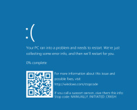 Microsoft adds QR codes to Windows 10's BSOD