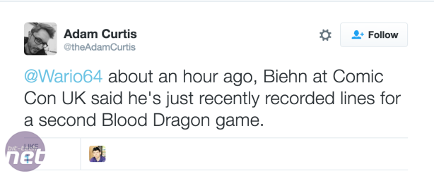 Rumour: Michael Beihn confirms Blood Dragon 2 Michael Beihn confirms Blood Dragon 2 at UK comic convention