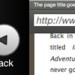 Firefox Mobile UI prototyped