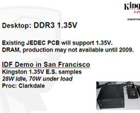 Kingston leaks Clarksdale demo ran DDR3 at 1.35V