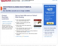 Yahoo deletes GeoCities today
