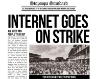 Websites go dark in protest at SOPA, PIPA