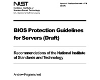 NIST proposes BIOS protection measures