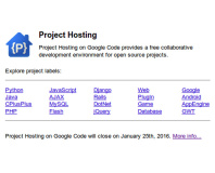 Google shuts down Code hosting service